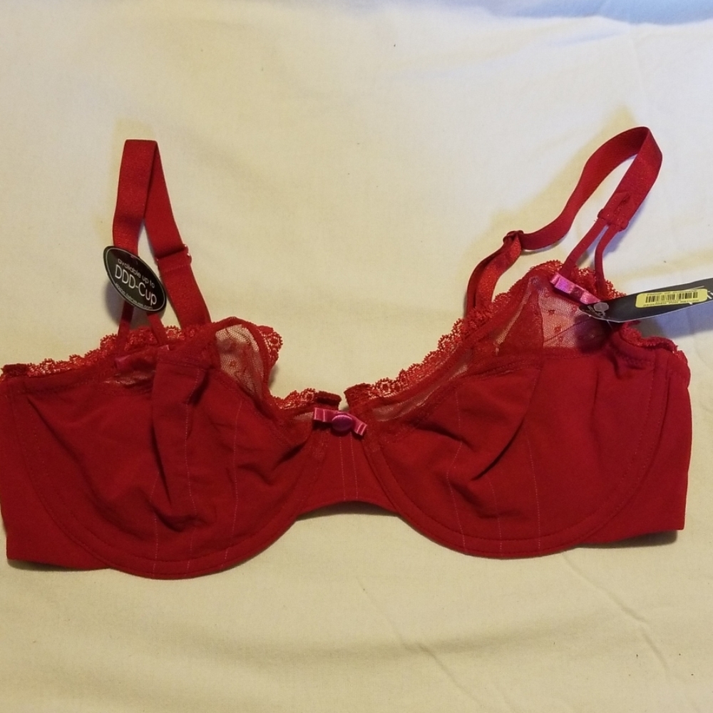 Felina Marielle Bra Red 36D